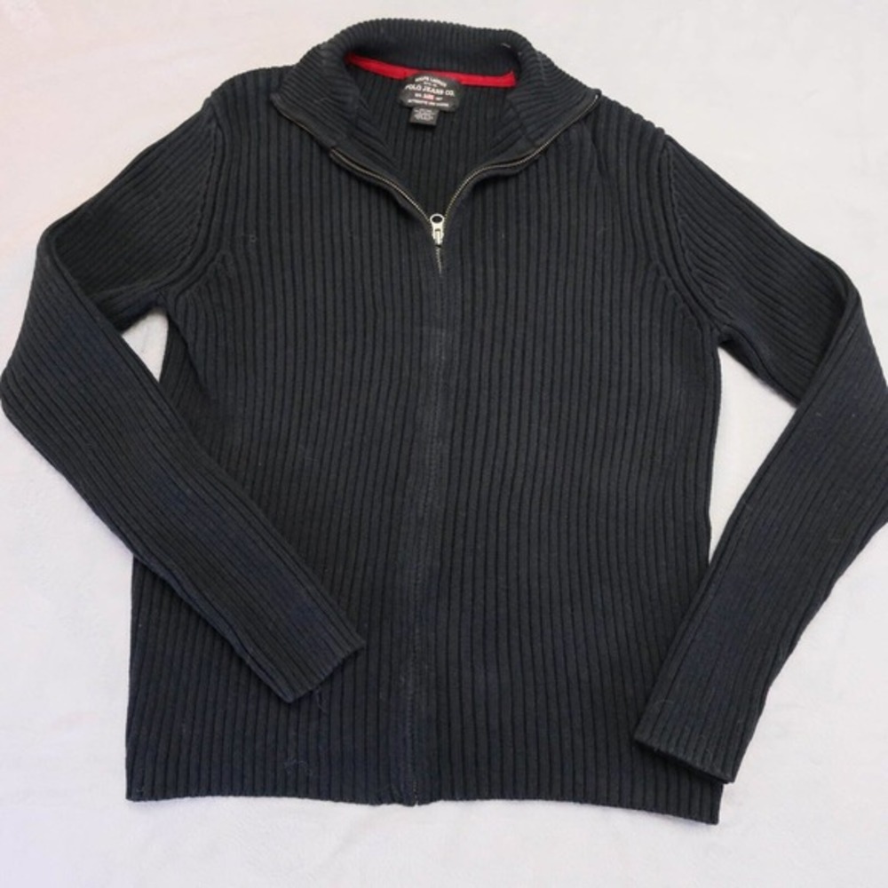 Polo Ralph Lauren Mens Sweater M Shawl Cardigan Naval Nautical Cable Knit